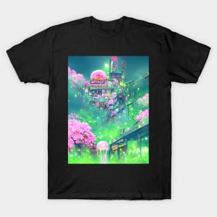 Aurora City of Sakura T-Shirt